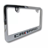 Chevrolet Camaro Chrome Zinc Metal License Plate Frame Official Licensed