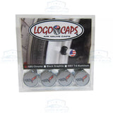 Chevrolet Corvette C6 Flag Logo ABS Chrome Tire Stem Valve Caps Official License