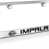 Chevrolet Impala Logo Metal Chrome Finish License Plate Frame Official Licensed