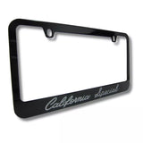 Mustang California Special Engraved Black License Plate Frame Official Licensed