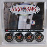 4pc Cadillac New Crest Logo ABS Chrome Tire Stem Valve Caps Official Licensed
