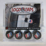 4pc BUICK Logo Premium ABS Plastic Chrome Tire Stem Valve Caps Official Licensed