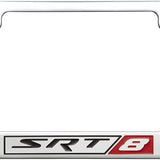 Dodge SRT 8 Chrome Zinc Metal License Plate Frame Official Licensed