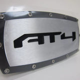 GMC AT4 Engraved Logo Black Billet Trailer Tow Hitch Cover Official Licensed