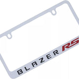 Chevrolet Blazer RS Logo Chrome Brass License Plate Frame Official Licensed