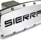 Tow Hitch Cover Plug for GMC Sierra - Polished Chrome - 2-inch Billet