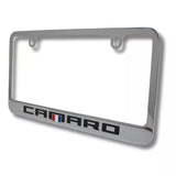 Chevrolet Camaro Chrome Zinc Metal License Plate Frame Official Licensed