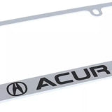 Acura Engraved Logo Chrome Zinc Metal License Plate Frame Official Licensed