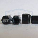 4pcs Ford Mustang GT Logo ABS Black Tire Stem Valve Caps Official Licensed