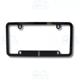 Lincoln Engraved Logo Black Zinc 4-Hole License Plate Frame Official Licensed