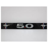 Ford Mustang 5.0 Logo Black Zinc Metal License Plate Frame Official Licensed