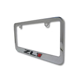 Chevrolet ZLI Logo Chrome Zinc Metal License Plate Frame Official Licensed