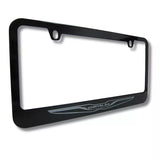 Chrysler Engraved Logo Black Zinc Metal License Plate Frame Official Licensed