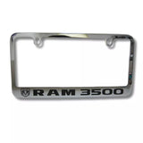 RAM Trucks 3500 Logo Chrome Zinc Metal License Plate Frame Official Licensed