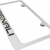 GMC Denali Emblem Logo Chrome Solid Brass License Plate Frame Official Licensed