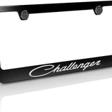 Dodge Challenger Logo Black Zinc Metal License Plate Frame Official Licensed