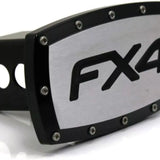 Ford FX4 Logo Engraved Emblem Black Aluminum Tow Hitch Cover Official Licensed