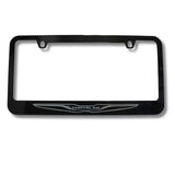Chrysler Engraved Logo Black Zinc Metal License Plate Frame Official Licensed