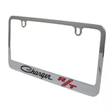 Dodge Charger R/T RT Logo Chrome Brass License Plate Frame Official Licensed