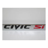 Honda Civic Si Logo Chrome Zinc Metal License Plate Frame Official Licensed