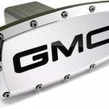 Tow Hitch Cover Plug for GMC - Polished Chrome - 2-inch Billet