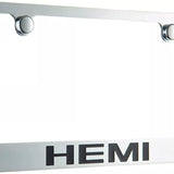 Mopar Hemi Logo Chrome Zinc Metal License Plate Frame Official Licensed