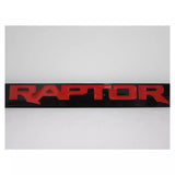 Ford Raptor Engraved Logo Black Zinc Metal License Plate Frame Official Licensed