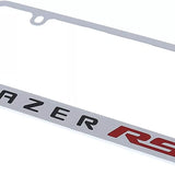 Chevrolet Blazer RS Logo Chrome Brass License Plate Frame Official Licensed