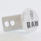 RAM Engraved Head Emblem Oval Chrome Aluminum Tow Hitch Cover Official Licensed