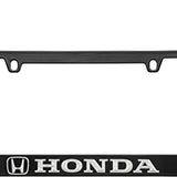 Honda Logo Black Zinc License Plate Frame Official Licensed