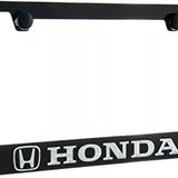 Honda Logo Black Zinc License Plate Frame Official Licensed