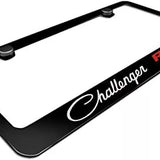 Dodge Challenger R/T Logo Black Zinc Metal License Plate Frame Official Licensed