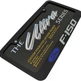 Ford F- 150 Emblem Logo Black Zinc Metal License Plate Frame Official Licensed