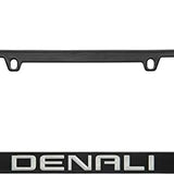 GMC Denali Logo Black Zinc License Plate Frame Official Licensed