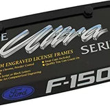 Ford F- 150 Emblem Logo Black Zinc Metal License Plate Frame Official Licensed
