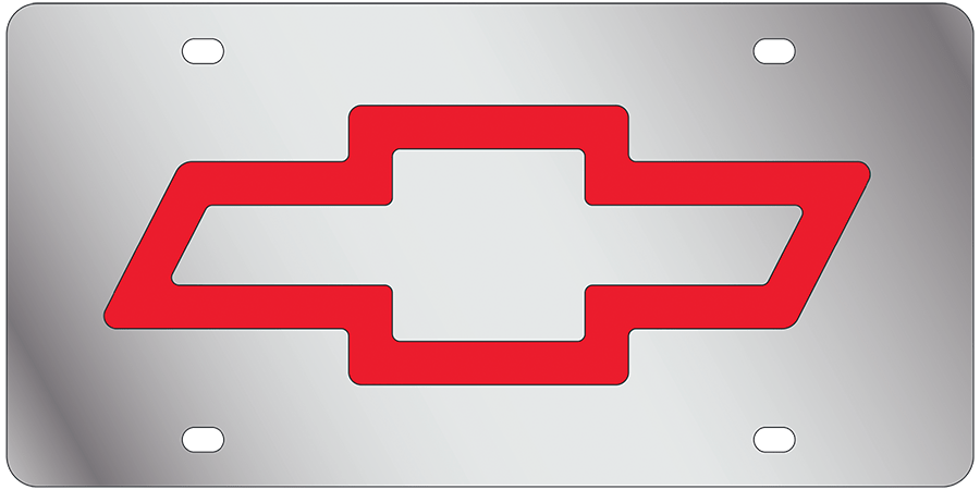 Chevrolet - Stainless Steel License Plate - Bowtie Logo
