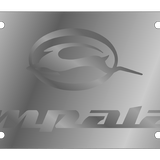 Chevrolet Impala - Stainless Steel License Plate - Impala Logo