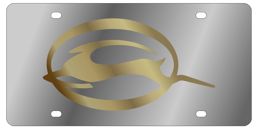 Chevrolet Impala - Stainless Steel License Plate - Impala Logo Only