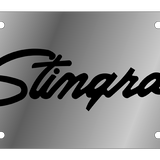 Chevrolet Stingray - Stainless Steel License Plate - Stingray Retro Script