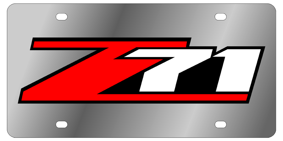 Chevrolet Z71 - Stainless Steel License Plate - Z71 Logo