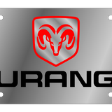 Dodge Durango - Stainless Steel License Plate - Durango Logo