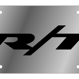 Dodge R/T - Stainless Steel License Plate - R/T Badge