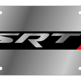 Mopar SRT - Stainless Steel License Plate - SRT Badge