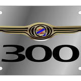 Chrysler 300 - Stainless Steel License Plate - Chrysler 300 Logo