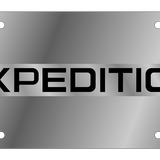 Ford Expedition - Stainless Steel License Plate - Expedition Badge Only
