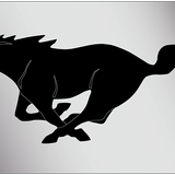 Ford Mustang - Stainless Steel License Plate - Mustang Horse Logo Only