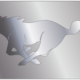 Ford Mustang - Stainless Steel License Plate - Mustang Horse Logo Only