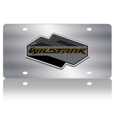 Ford Bronco - Stainless Steel License Plate - Wildtrak Badge