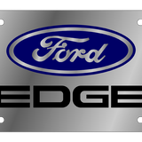 Ford Edge - Stainless Steel License Plate - Edge Logo