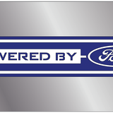 Ford - Stainless Steel License Plate - Powered By Ford Logo